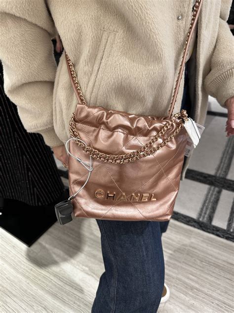 mini chanel 22 bag price|Chanel mini flap bag beige.